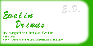 evelin drimus business card